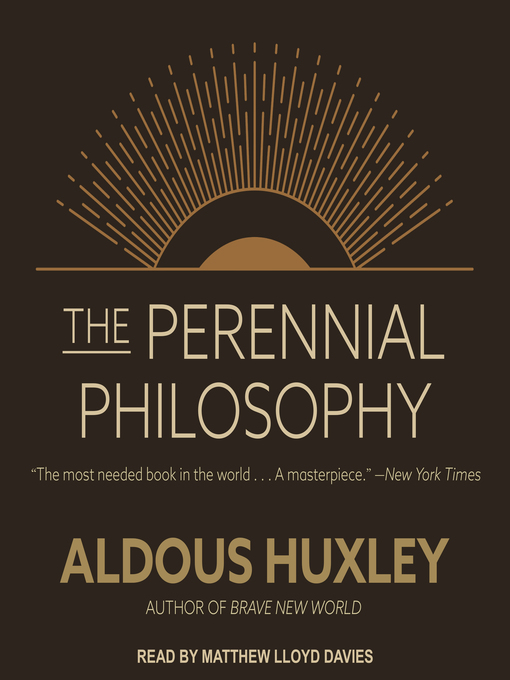 Title details for The Perennial Philosophy by Aldous Huxley - Wait list